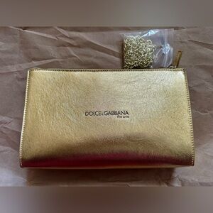 Dolce & Gabbana Metallic Gold Wristlet